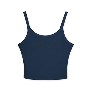 Fuck The Patriarchy Tank Top | Feminist Statement Crop Spaghetti Strap